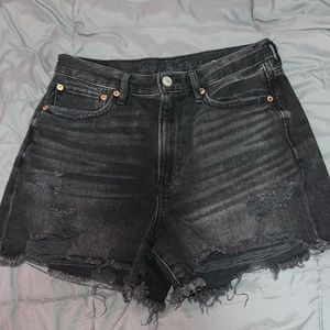 90s boyfriend denim shorts
